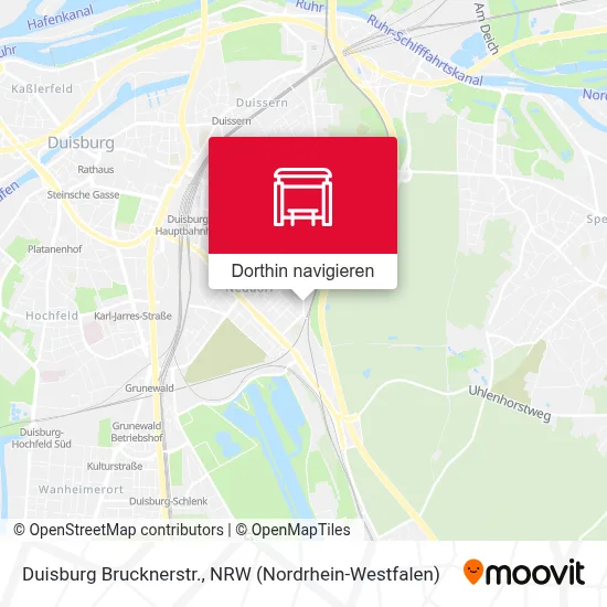 Duisburg Brucknerstr. Karte