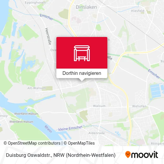 Duisburg Oswaldstr. Karte