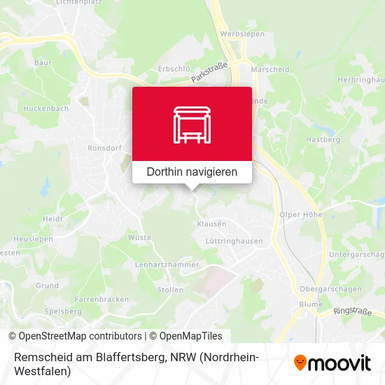 Remscheid am Blaffertsberg Karte