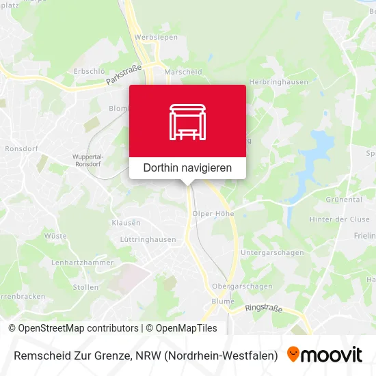 Remscheid Zur Grenze Karte