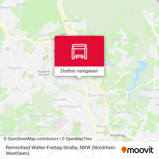 Remscheid Walter-Freitag-Straße Karte