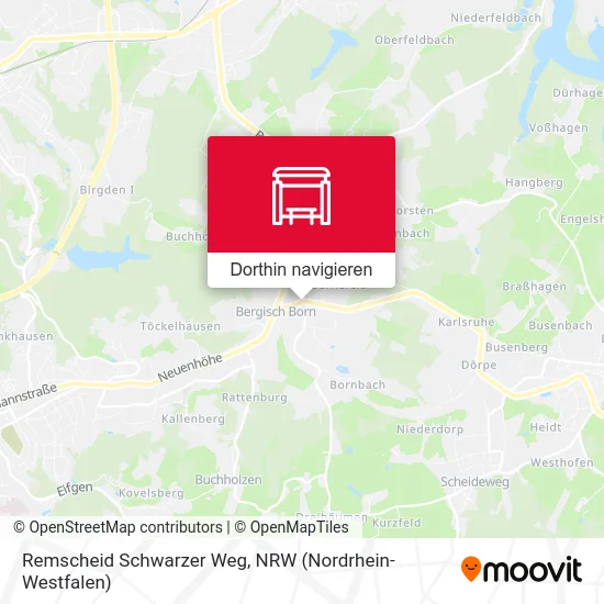 Remscheid Schwarzer Weg Karte
