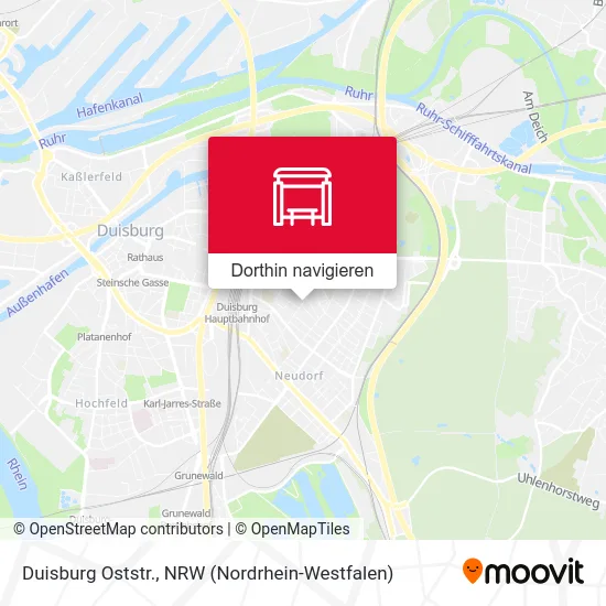 Duisburg Oststr. Karte