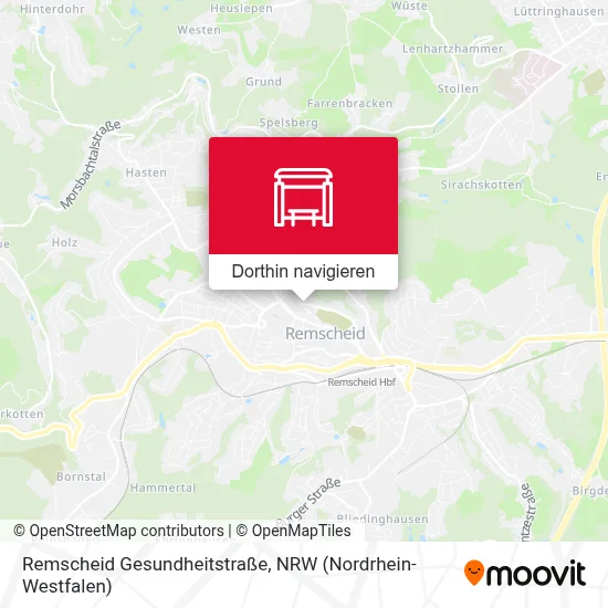 Remscheid Gesundheitstraße Karte