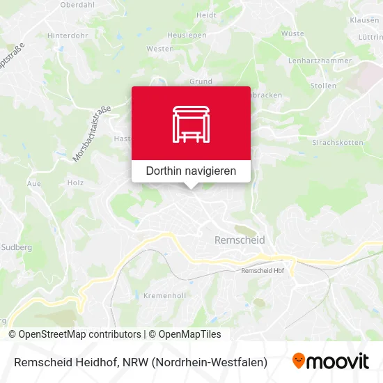 Remscheid Heidhof Karte