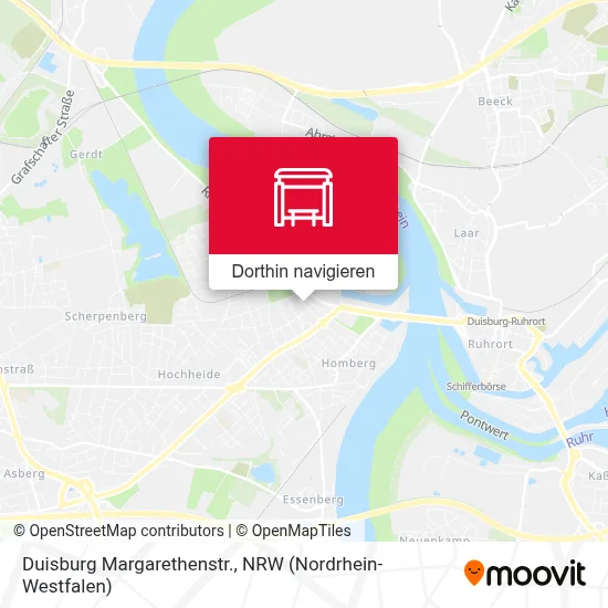 Duisburg Margarethenstr. Karte