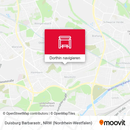 Duisburg Barbarastr. Karte