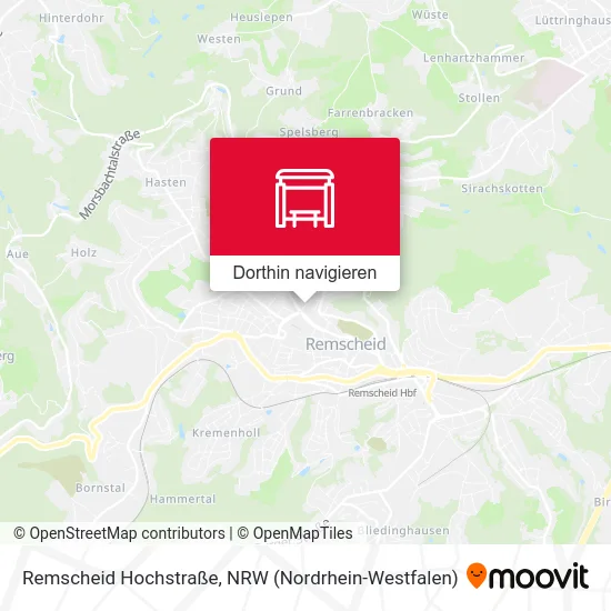 Remscheid Hochstraße Karte