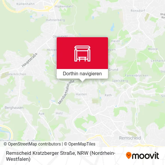 Remscheid Kratzberger Straße Karte