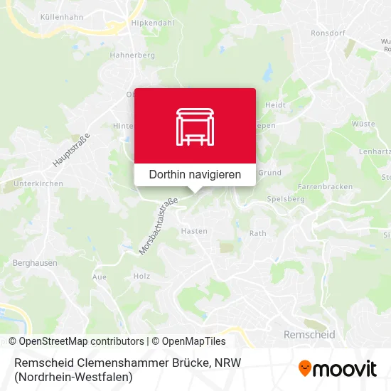 Remscheid Clemenshammer Brücke Karte