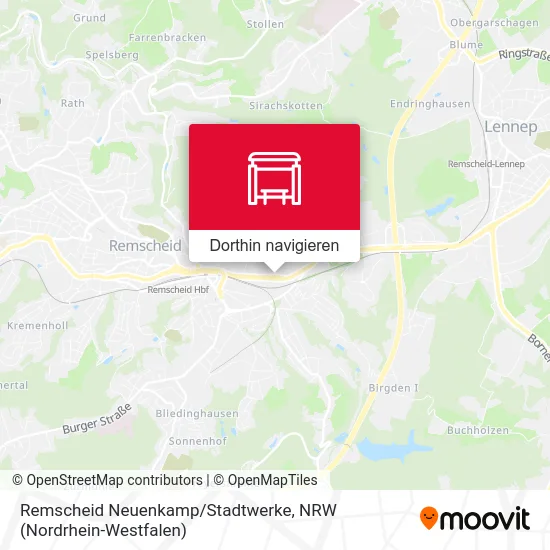 Remscheid Neuenkamp/Stadtwerke Karte