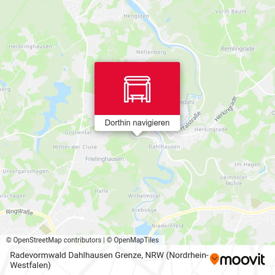 Radevormwald Dahlhausen Grenze Karte
