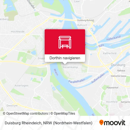 Duisburg Rheindeich Karte