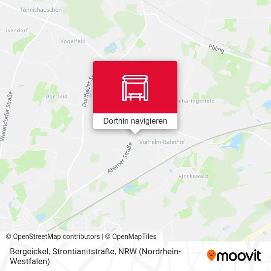 Bergeickel, Strontianitstraße Karte