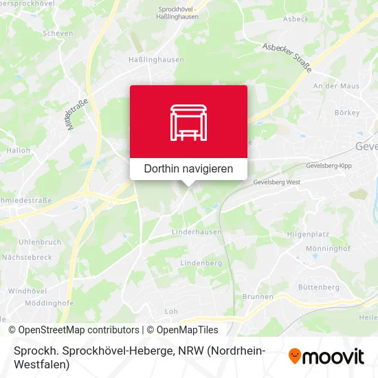 Sprockh. Sprockhövel-Heberge Karte