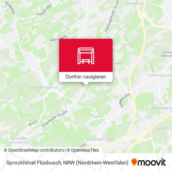 Sprockhövel Flüsbusch Karte