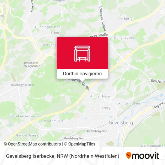 Gevelsberg Iserbecke Karte