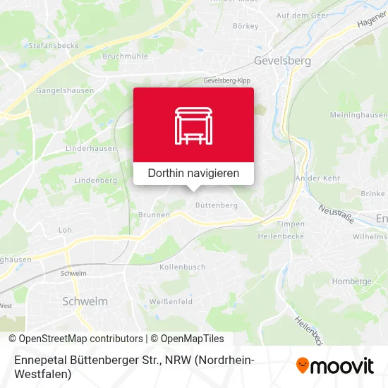 Ennepetal Büttenberger Str. Karte