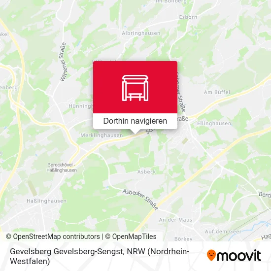 Gevelsberg Gevelsberg-Sengst Karte