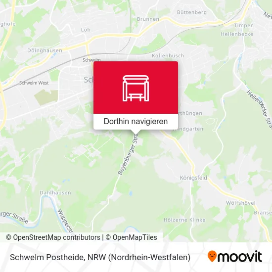 Schwelm Postheide Karte