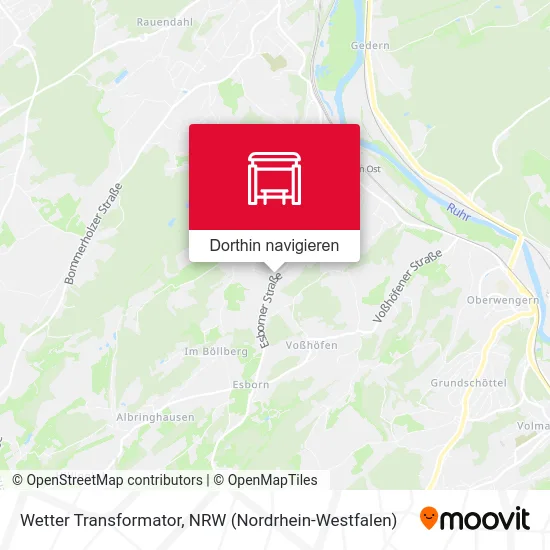 Wetter Transformator Karte