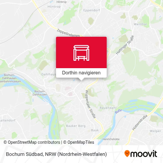 Bochum Südbad Karte