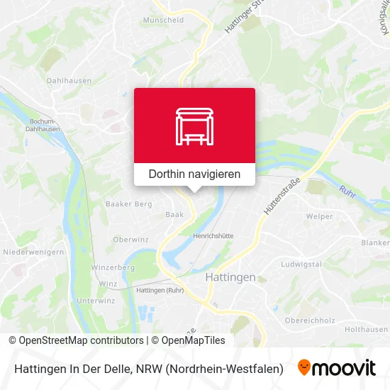 Hattingen In Der Delle Karte