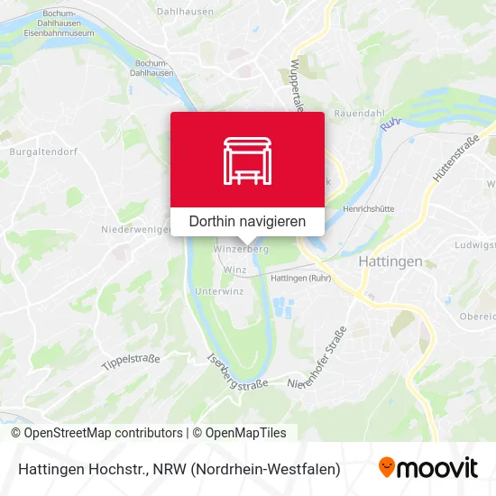 Hattingen Hochstr. Karte