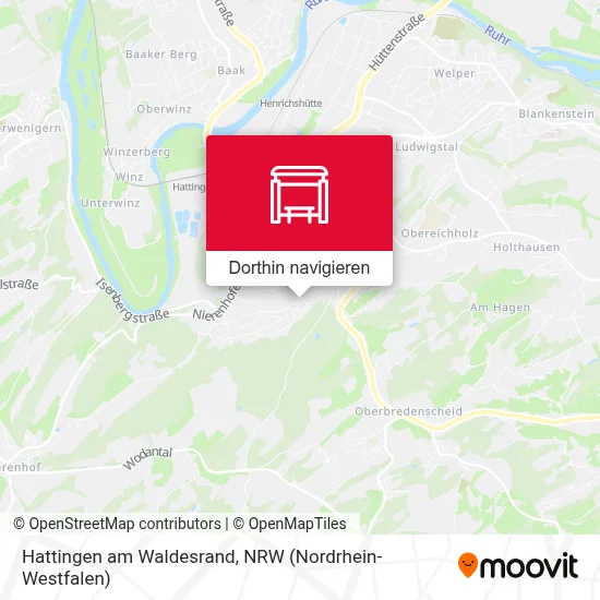 Hattingen am Waldesrand Karte