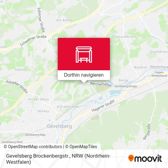 Gevelsberg Brockenbergstr. Karte