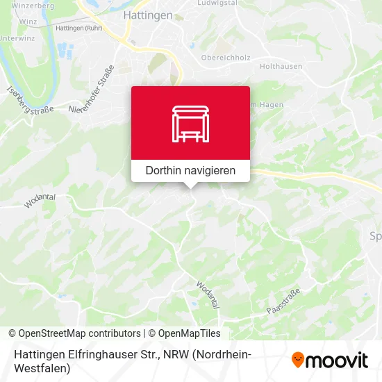 Hattingen Elfringhauser Str. Karte