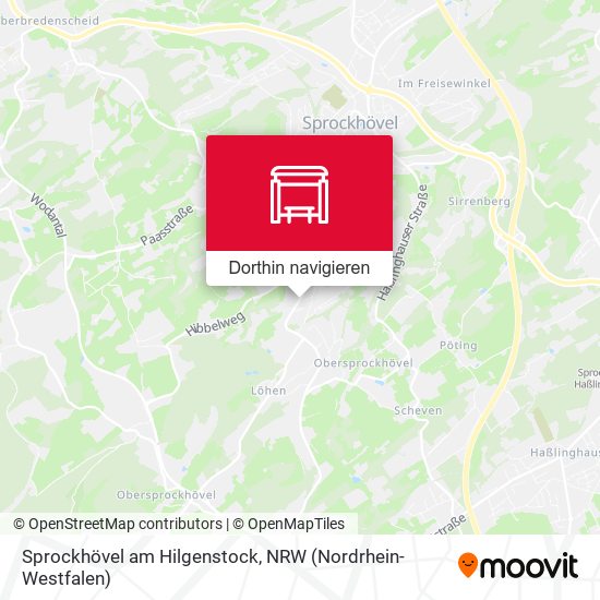 Sprockhövel am Hilgenstock Karte