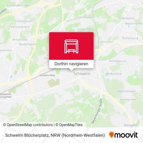 Schwelm Blücherplatz Karte
