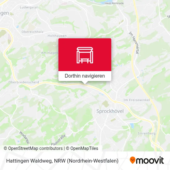 Hattingen Waldweg Karte