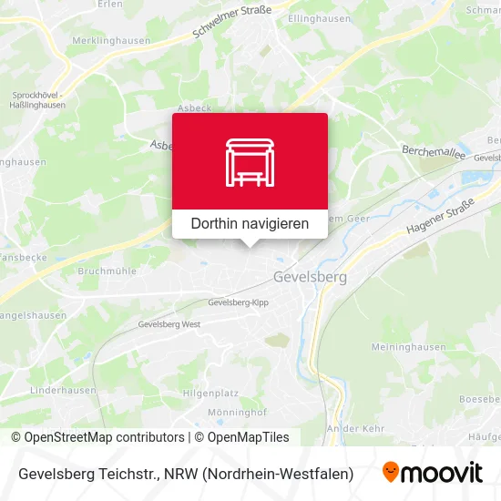 Gevelsberg Teichstr. Karte