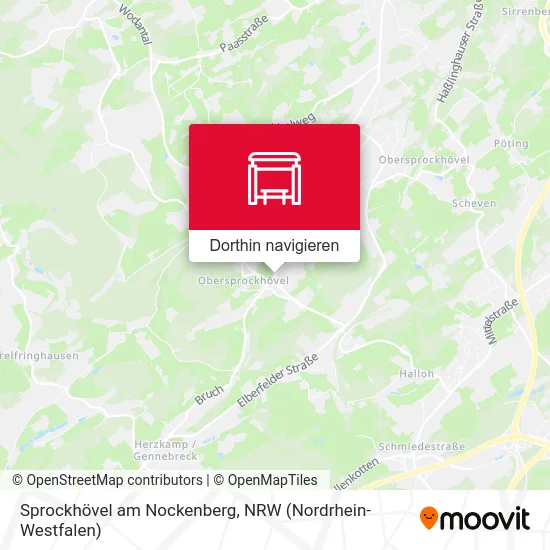 Sprockhövel am Nockenberg Karte