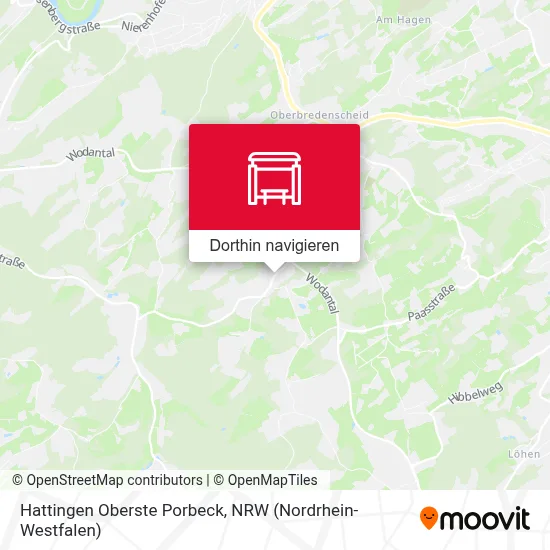 Hattingen Oberste Porbeck Karte