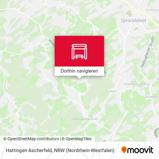 Hattingen Ascherfeld Karte