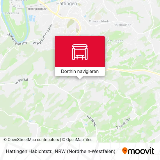 Hattingen Habichtstr. Karte