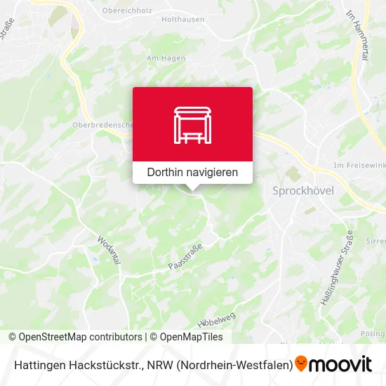 Hattingen Hackstückstr. Karte
