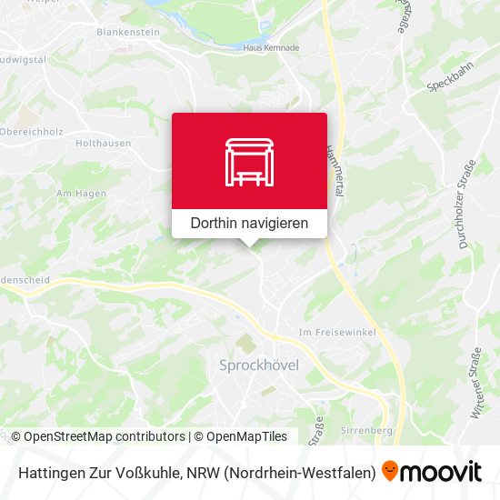 Hattingen Zur Voßkuhle Karte