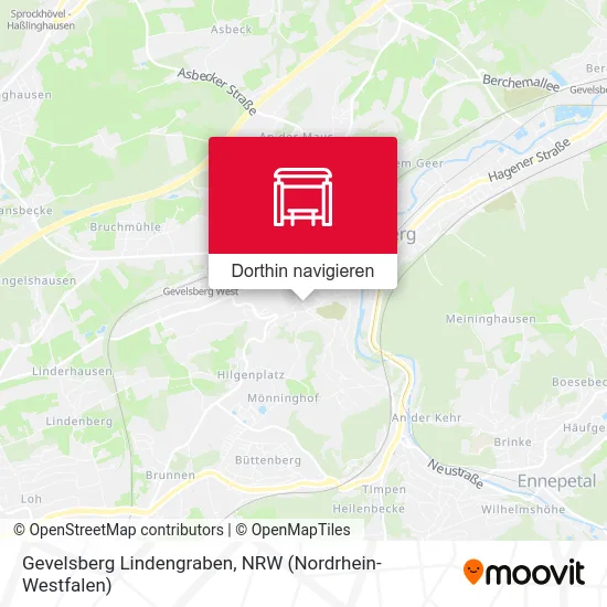 Gevelsberg Lindengraben Karte