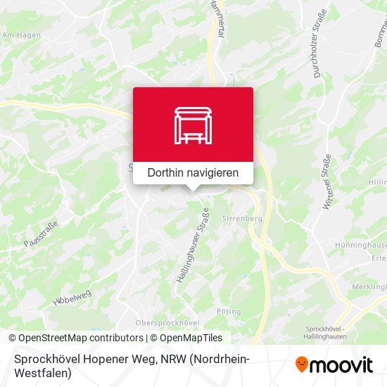Sprockhövel Hopener Weg Karte