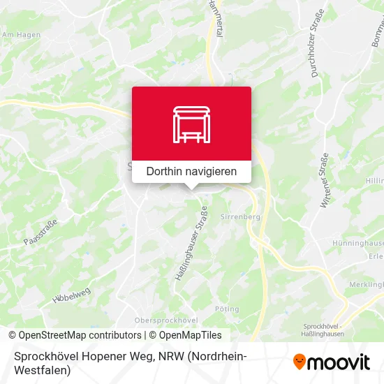 Sprockhövel Hopener Weg Karte