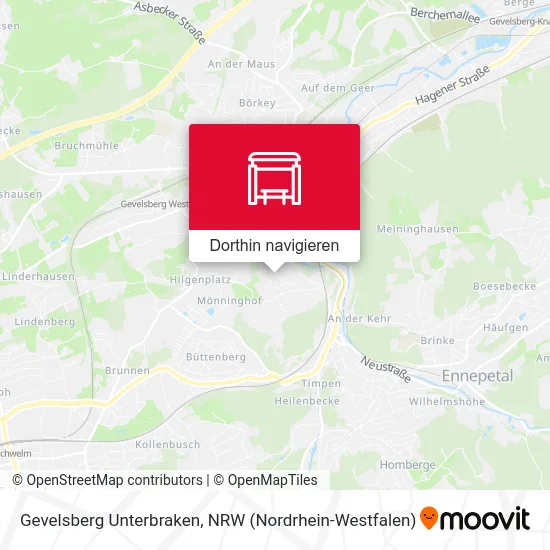 Gevelsberg Unterbraken Karte