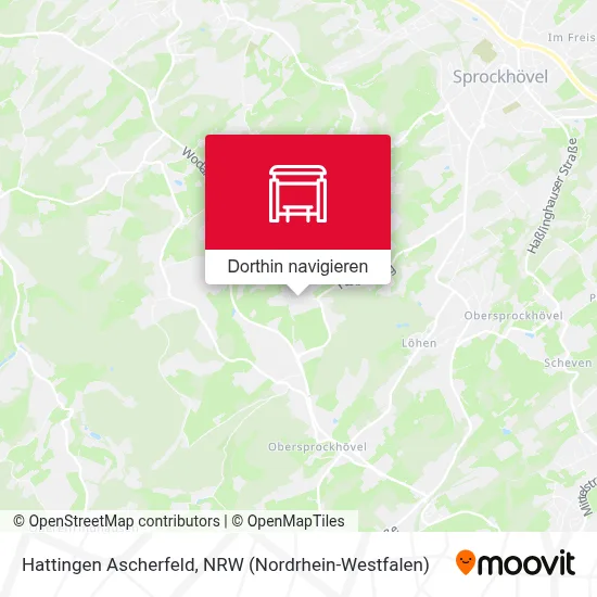Hattingen Ascherfeld Karte