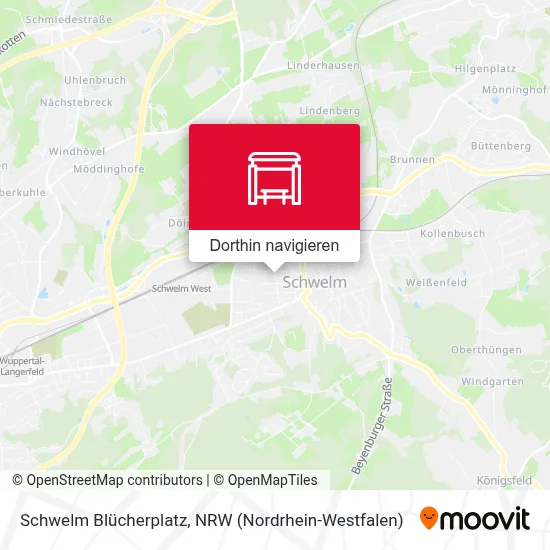 Schwelm Blücherplatz Karte