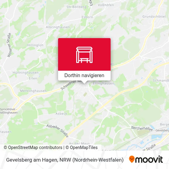 Gevelsberg am Hagen Karte