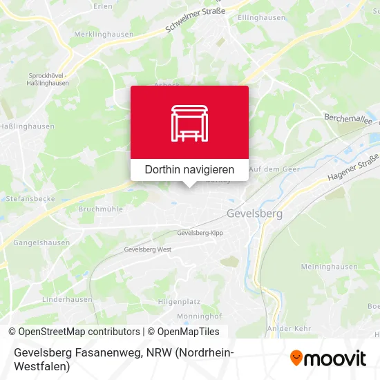 Gevelsberg Fasanenweg Karte
