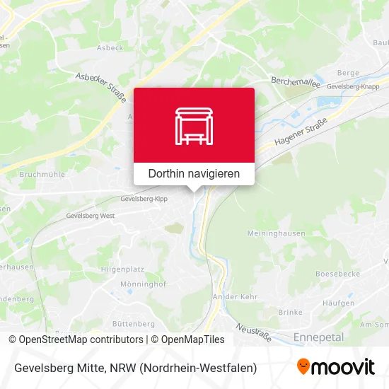 Gevelsberg Mitte Karte